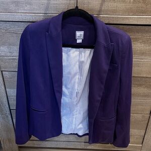 Deep Purple Blazer with Pockets